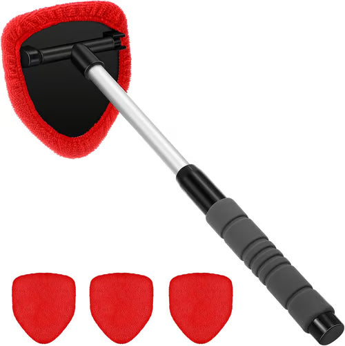 🔥Last Day 50% OFF🔥 Microfiber Car Windshield Cleaning Tool with Extendable Handle
