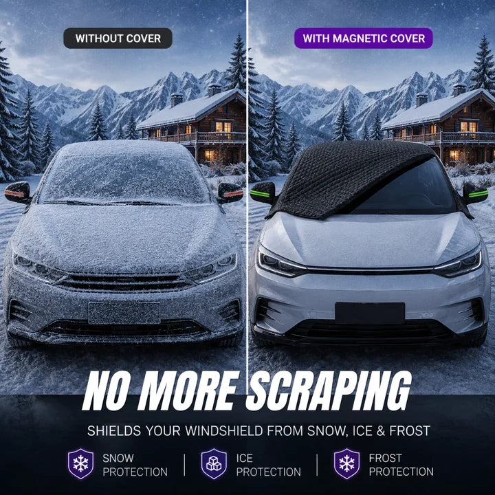 2026 Upgraded Magnetic All-Weather Windshield Snow Cover