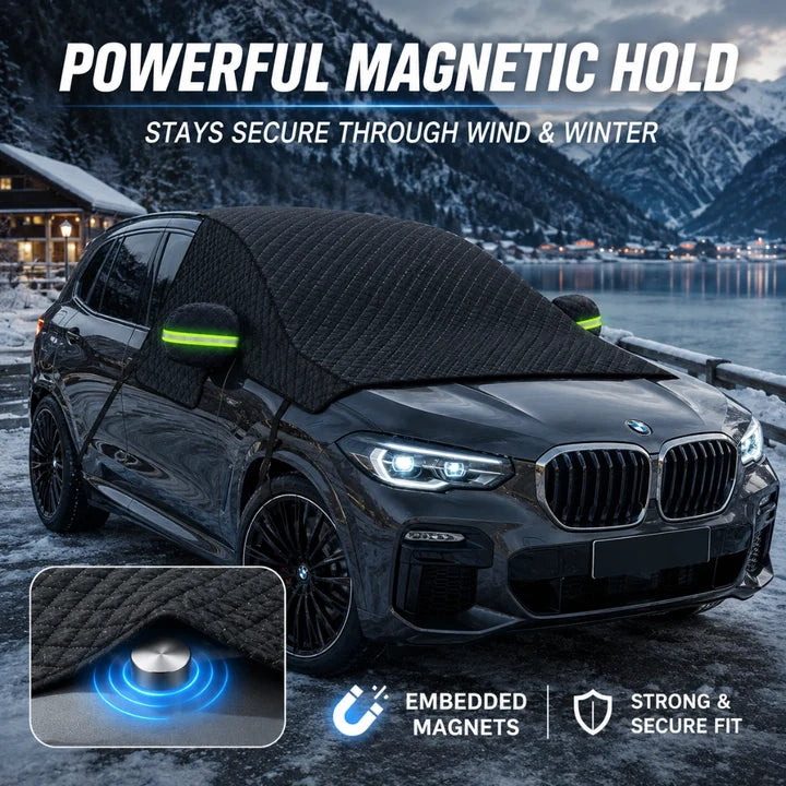 2026 Upgraded Magnetic All-Weather Windshield Snow Cover