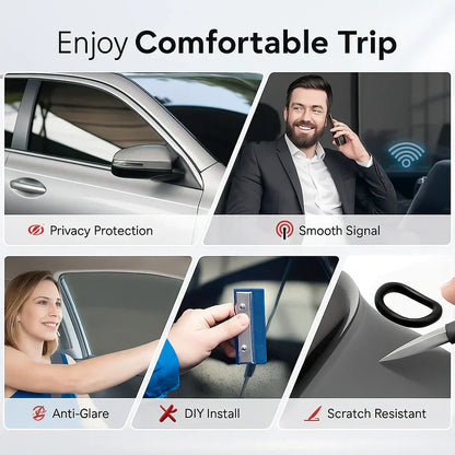 Universal Reduce Infrared Heat & Block UV by 99% Removable Window Tint Film for Cars - DIY Cut for Multiple Shapes