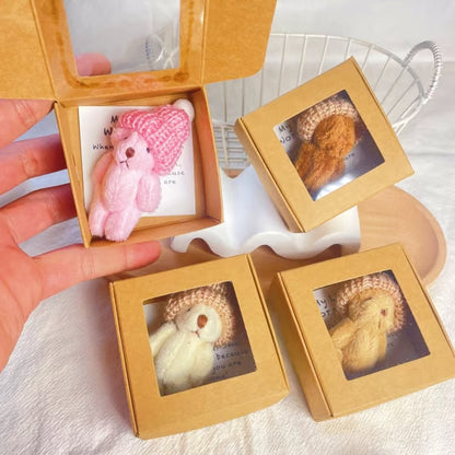 💖 🎁Handmade Mini Plush Teddy Bear in Box