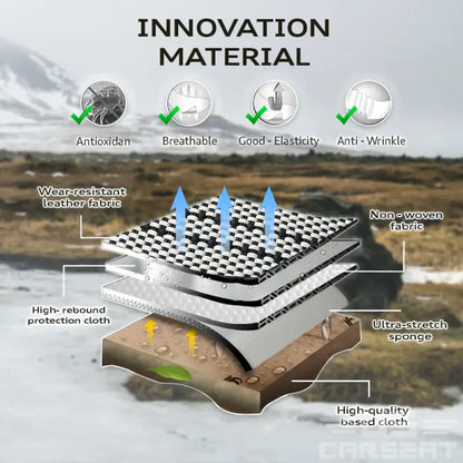 US Nox Full Set Universal Breathable Waterproof Vehicle Leather Cover for Cars, SUV